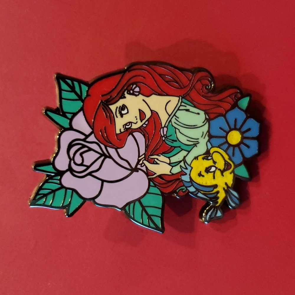 Ariel Floral Disney Princess Loungefly Pin